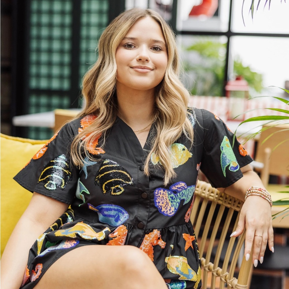 NWOT   QOS fish romper